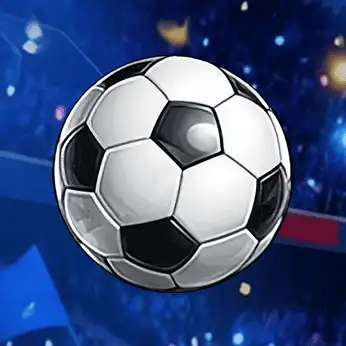 The square game tile, a football against stadium lights